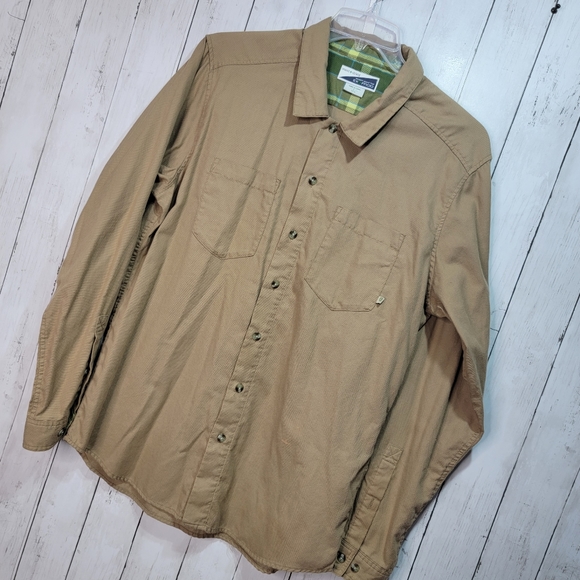 ExOfficio Button-up Shirt Mens Size Large Long Sleeve Outdoor Insect Shield. - Picture 2 of 10